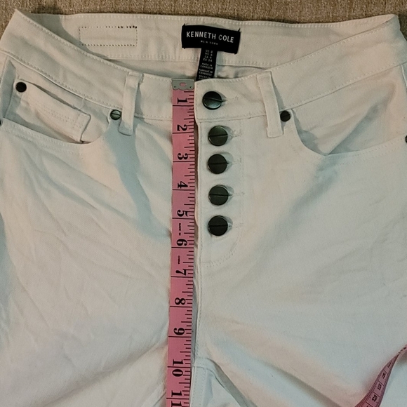 Kenneth Cole White Wash Jeans Sz 4 - Picture 12 of 12